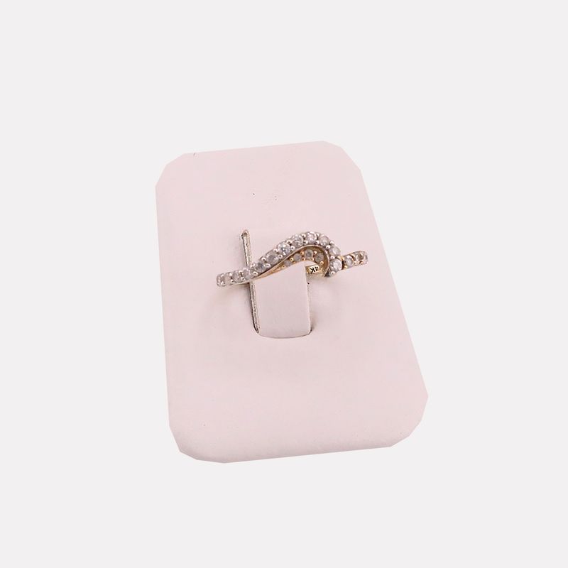 Anillo Onda C/p 14k 1.7g #7